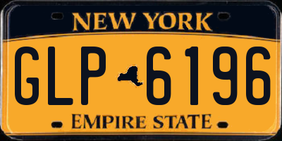 NY license plate GLP6196