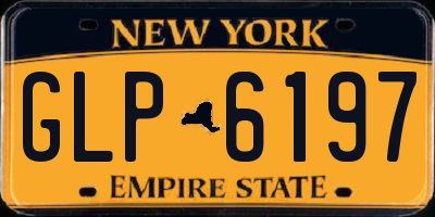 NY license plate GLP6197