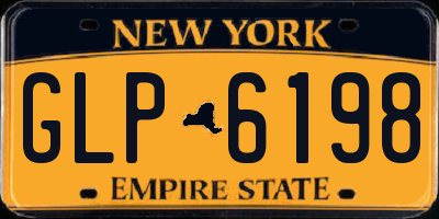 NY license plate GLP6198