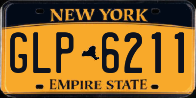 NY license plate GLP6211