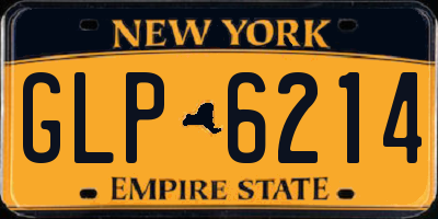 NY license plate GLP6214