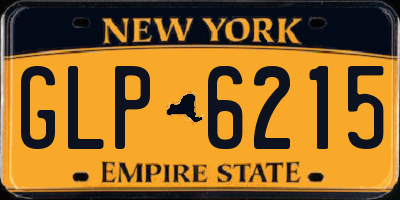 NY license plate GLP6215