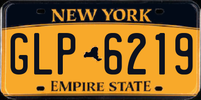 NY license plate GLP6219