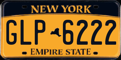 NY license plate GLP6222
