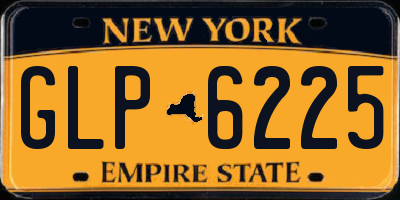 NY license plate GLP6225