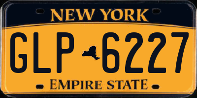 NY license plate GLP6227