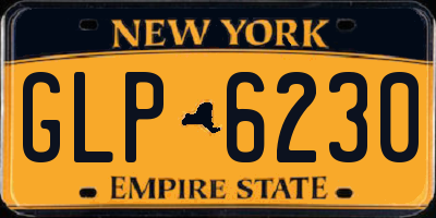 NY license plate GLP6230