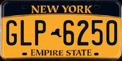 NY license plate GLP6250