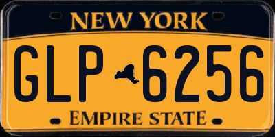 NY license plate GLP6256