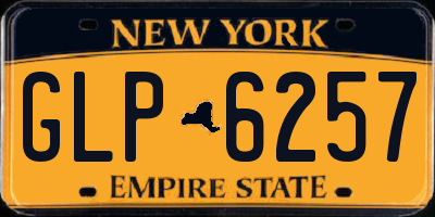 NY license plate GLP6257