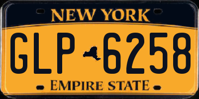 NY license plate GLP6258
