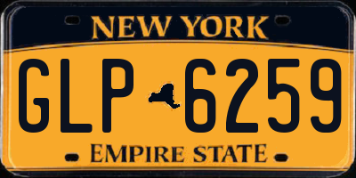 NY license plate GLP6259