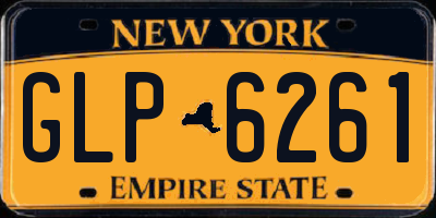 NY license plate GLP6261
