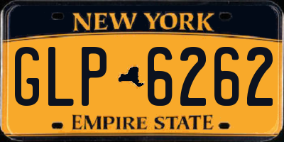 NY license plate GLP6262