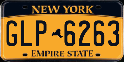 NY license plate GLP6263