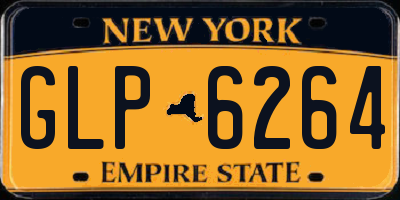 NY license plate GLP6264