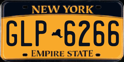 NY license plate GLP6266