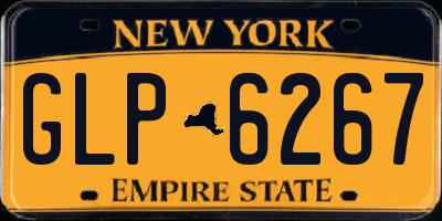 NY license plate GLP6267