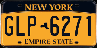 NY license plate GLP6271