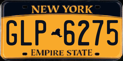 NY license plate GLP6275