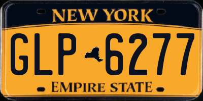 NY license plate GLP6277