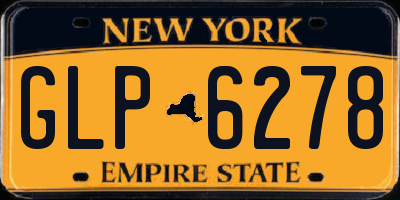 NY license plate GLP6278
