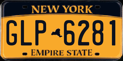 NY license plate GLP6281