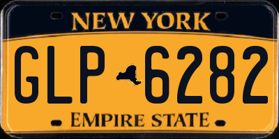 NY license plate GLP6282