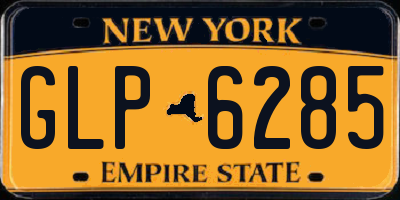 NY license plate GLP6285
