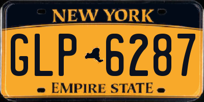 NY license plate GLP6287