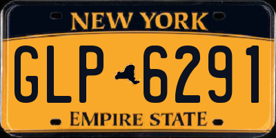 NY license plate GLP6291