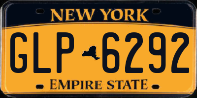 NY license plate GLP6292