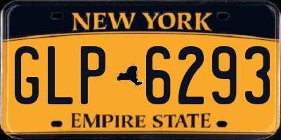 NY license plate GLP6293