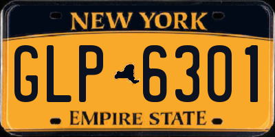NY license plate GLP6301