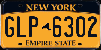 NY license plate GLP6302