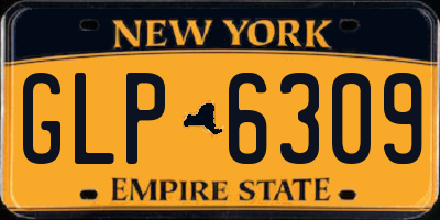 NY license plate GLP6309