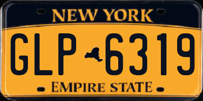 NY license plate GLP6319