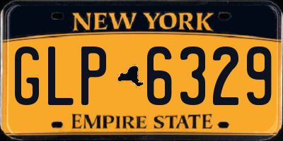 NY license plate GLP6329