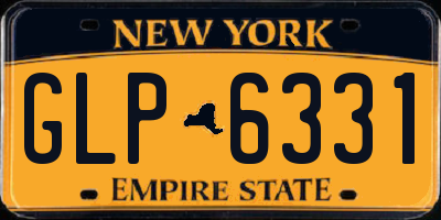 NY license plate GLP6331