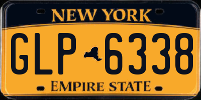 NY license plate GLP6338