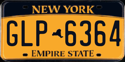 NY license plate GLP6364