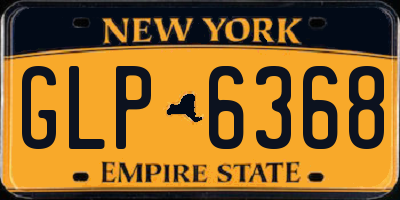 NY license plate GLP6368