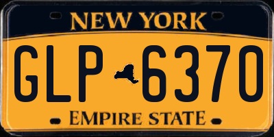 NY license plate GLP6370
