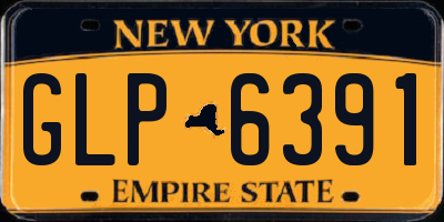 NY license plate GLP6391