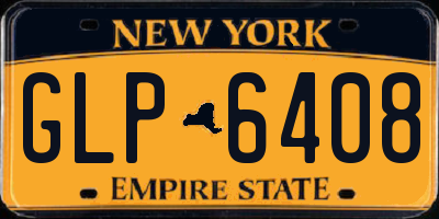 NY license plate GLP6408