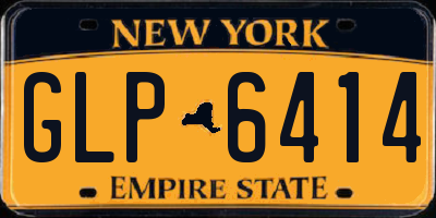 NY license plate GLP6414