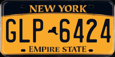 NY license plate GLP6424