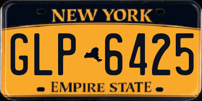 NY license plate GLP6425