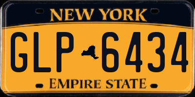 NY license plate GLP6434