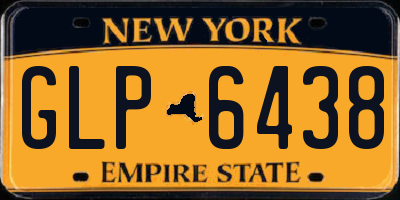 NY license plate GLP6438